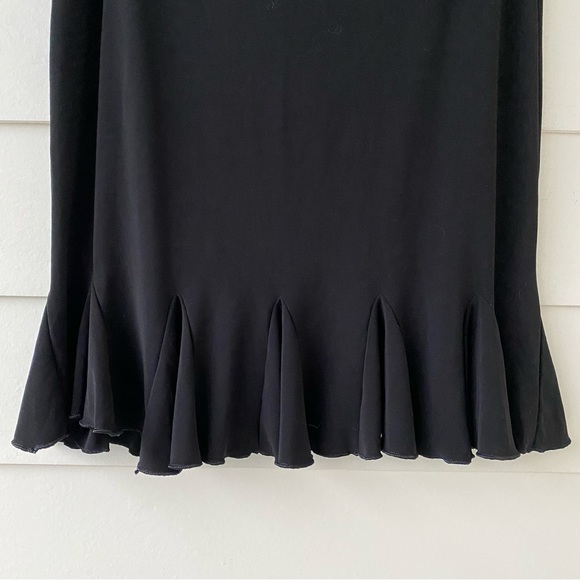 WHBM • Black Skirt with Ruffled Hem Size Medium - Picture 12 of 12